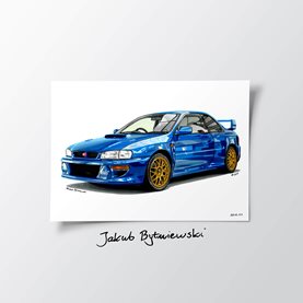 Plakat JDM - Subaru Impreza