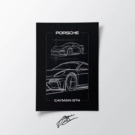 Plakat Porsche 718 Cayman GT4