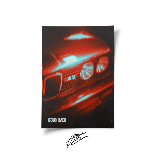 Plakat - BMW M3 E30