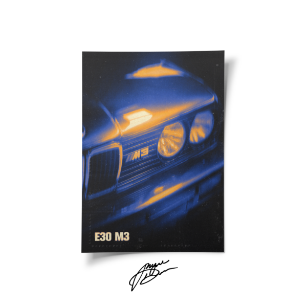 Plakat - BMW M3 E30