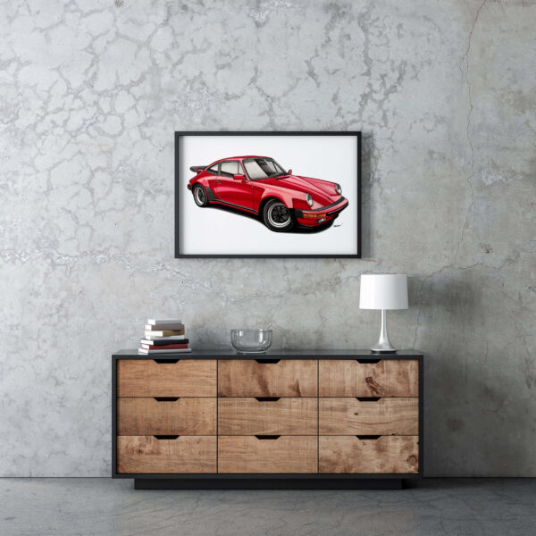 Plakat - Porsche 930 Turbo