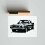 Plakat - Ford Mustang Coupe 1969