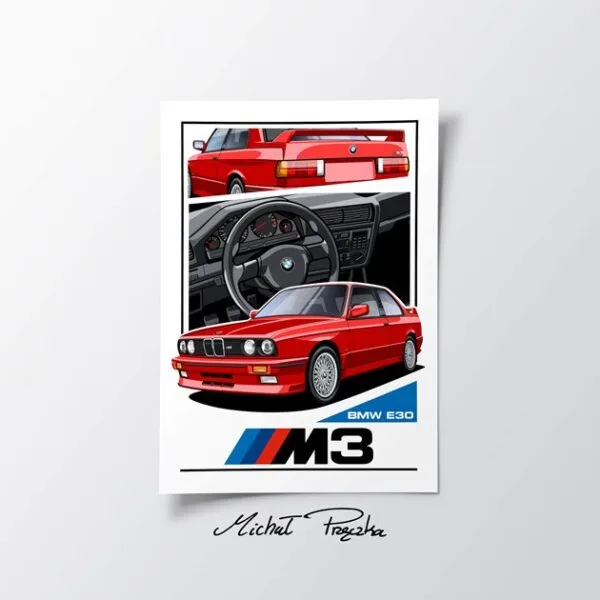 Plakat - BMW E30 M3